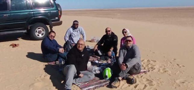group of egypt paragliders